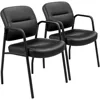 Waiting Room Office Reception Chairs Executive Leather Guest Chairs with Armrest Ergonomic Upholstered Lumbar Support Sid Chairs 1