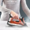 Iron, Access Stainless Steel Soleplate Steam Iron for Clothes, 300 Microsteam Holes, 1700 Watts, Lightweight, Auto-off, Ironing 5