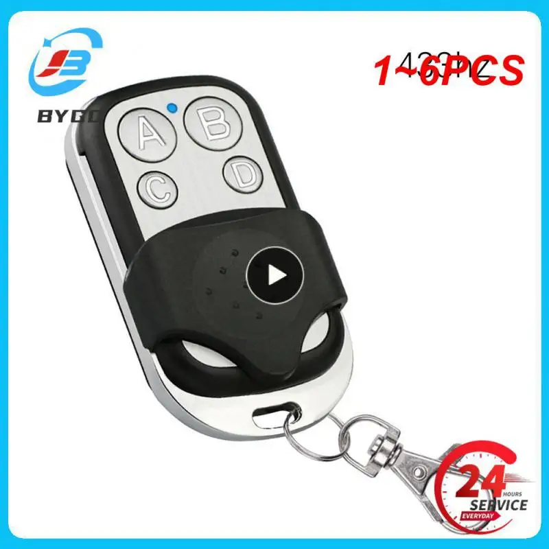 

1-6 шт., пульт дистанционного управления для дверей гаража, 433 МГц