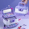 Kids Cosmetics Toy Set Washable Girl Makeup Toy Game Set Princess Christmas And New Year Gift Lipstick Eye Shadow Makeup Box Set 3
