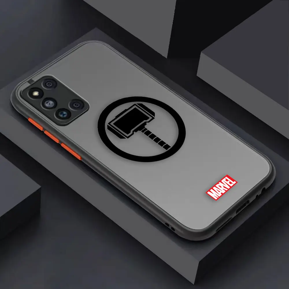 thumbnail image 1 of Funda mate para Samsung Galaxy M62 M53 M52 M51 M33 M32 M31 M30S M23 5G J8 J7 J6 J5 J4 Funda Capa Shell Marvel Logo Lron Spider-Aan, 1 of 5