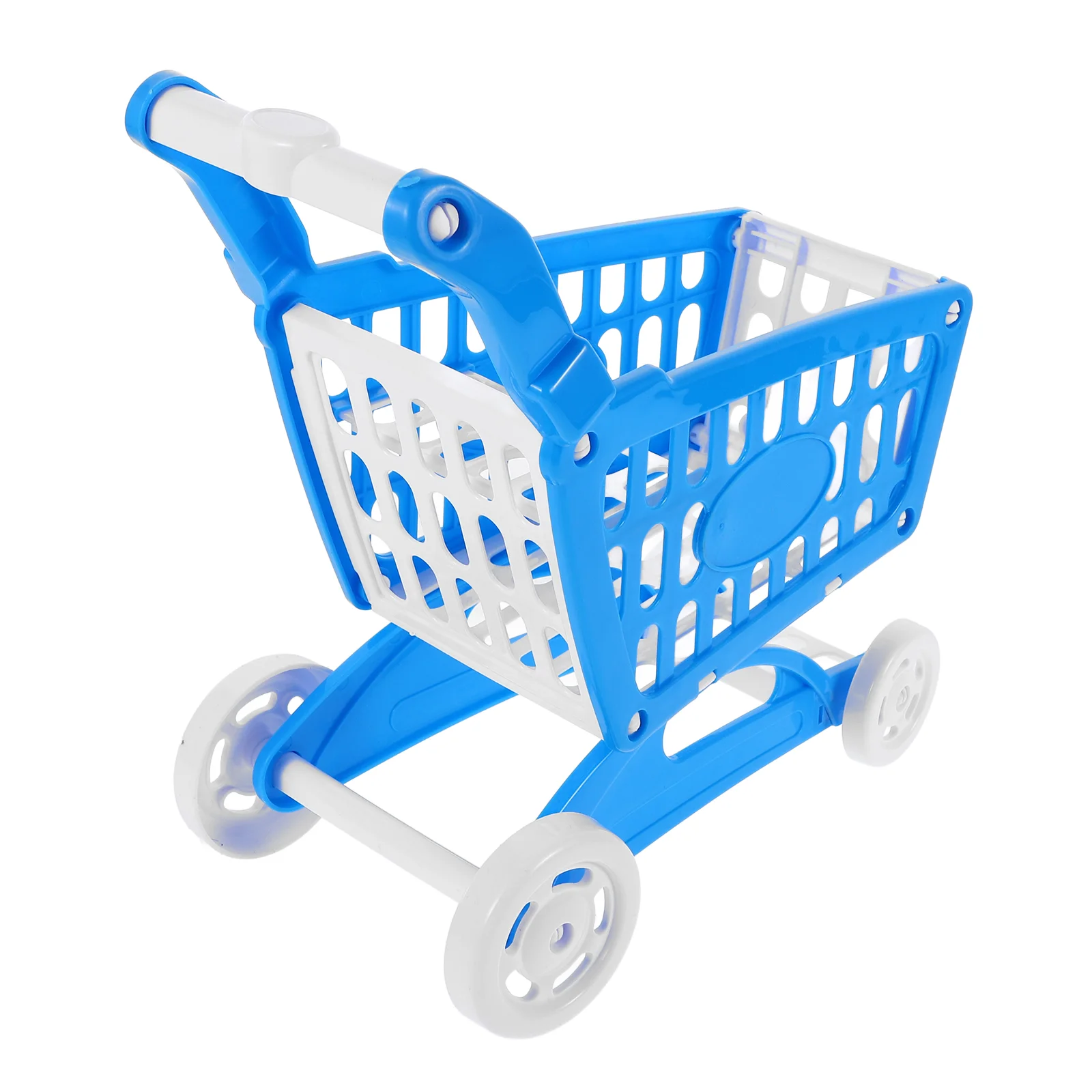 Children's Shopping Cart Miniature Basket for Kid Toys Plastic Office Kids 3