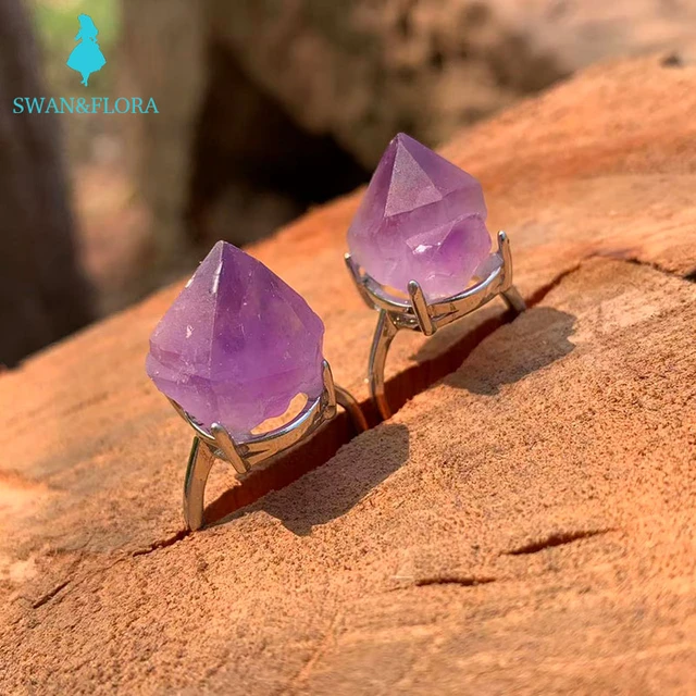 Buy 3-Stone Amethyst Gold Plated Ring Online