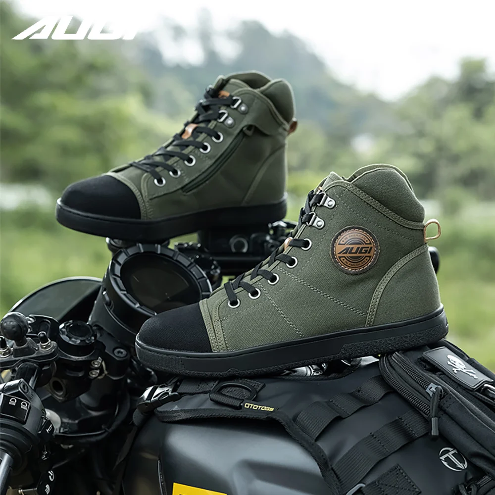 Breathable Motorcycle Boots Men Women Biker Shoes Casual Men's Sneakers Microfiber Motocross Shoes Motorbike Protective Boots