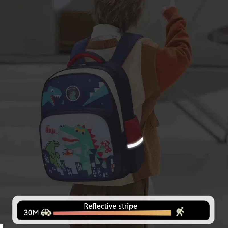 Cute Dinosaur School Backpack For Boys Elementary Kindergarten Kids School Bag