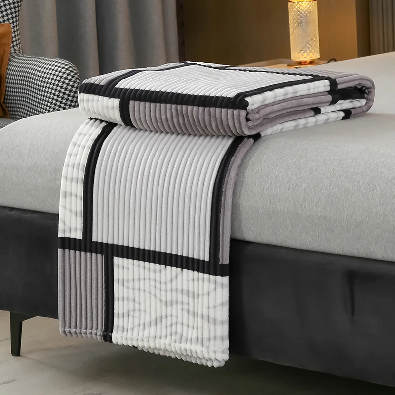 Fleece Blanket for Bed King Queen Blanket Bedspread Soft Warm Flaneel Blanket For Living Room Couch Blanket Home Decorative - 6