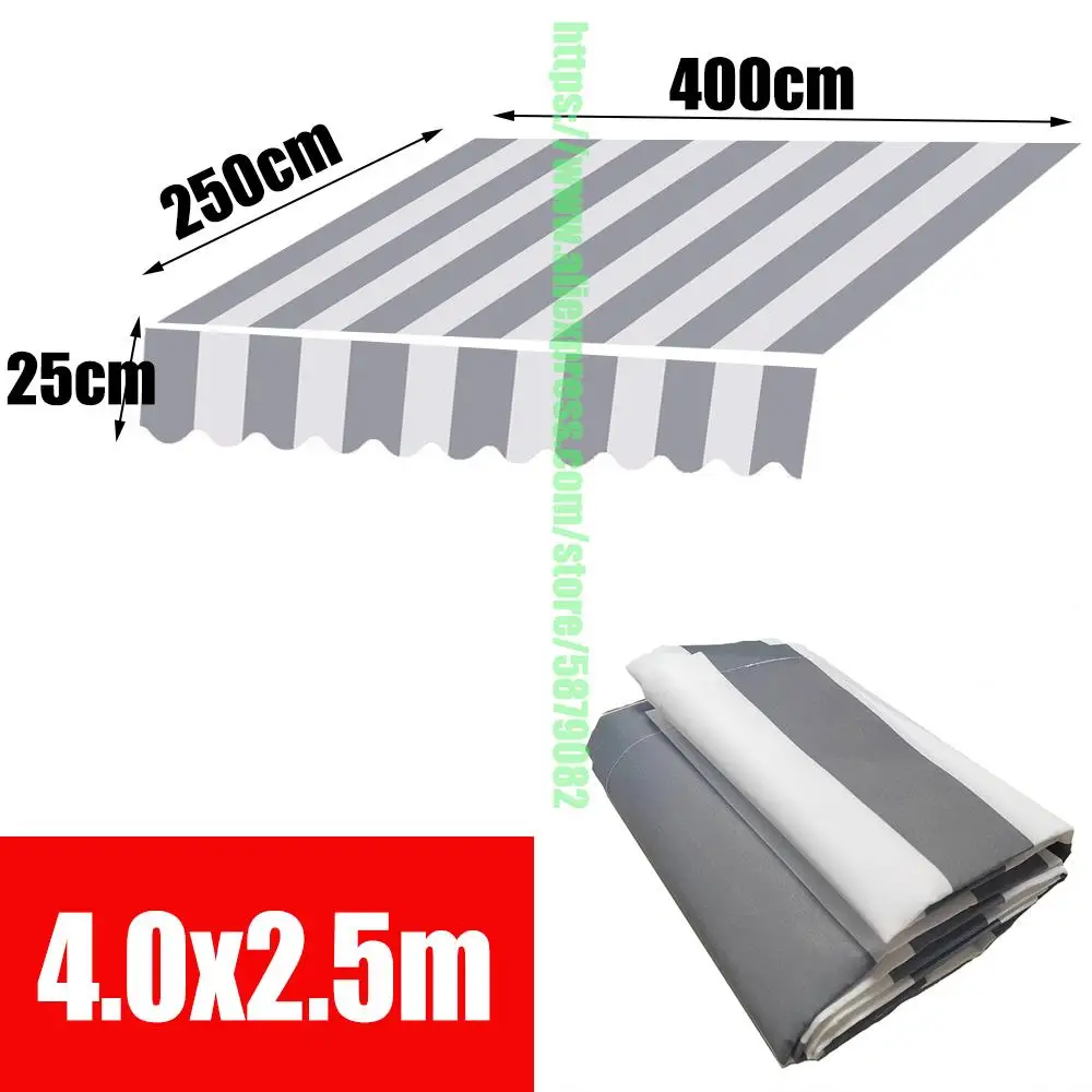Auvent Pare-Soleil Rétractable Personnalisé 400x500cm (BxL