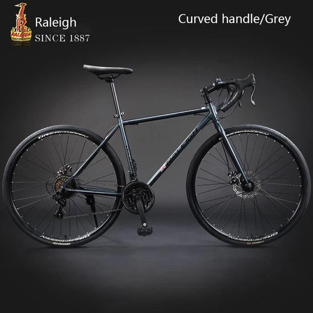 Bicicleta de carretera con freno de disco para hombre y adulto, bici de  carreras 700c, 18 velocidades - AliExpress