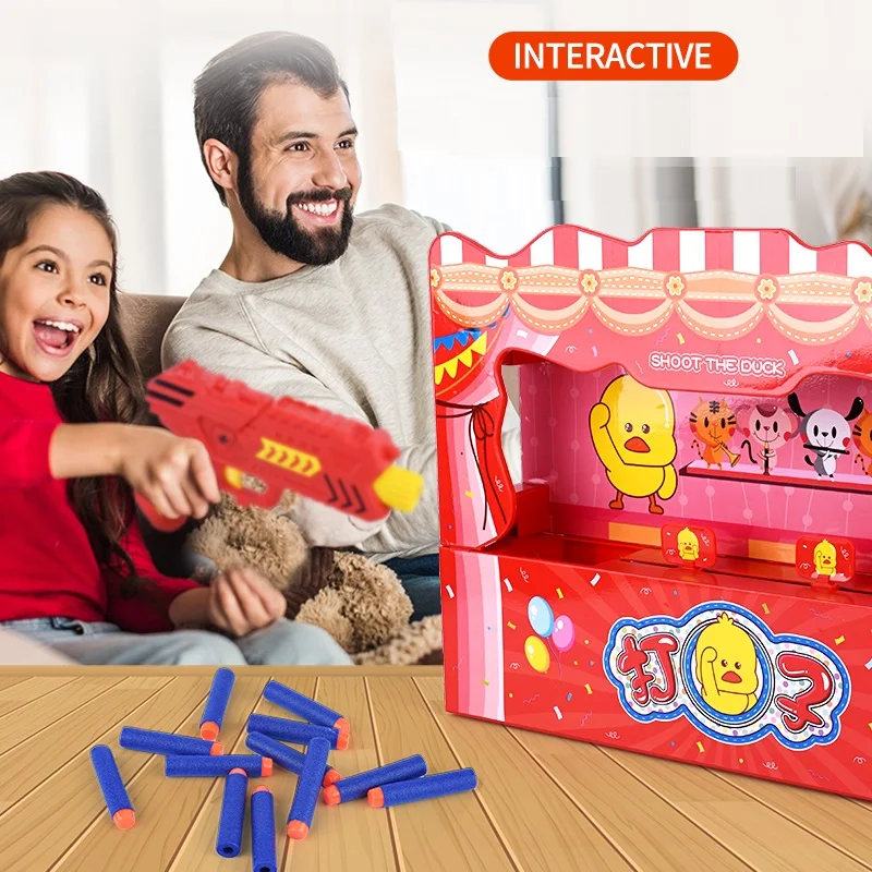 

Desk Shooting Game Soft Bullet Duck Shooting Funny Family Relax Interactive Game Toys Great Gifts for Children