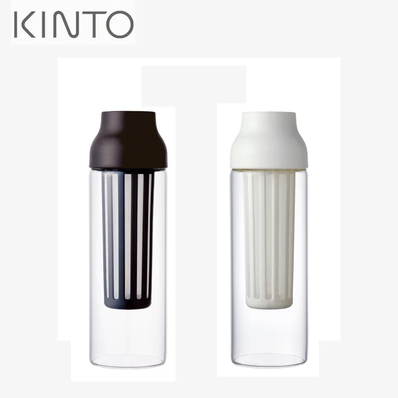 Japan Kinto Kapsel Coldbrew hitze beständiges Glas kalt gebrühte Kaffeekanne Blume Teekanne Wasserkocher 1l