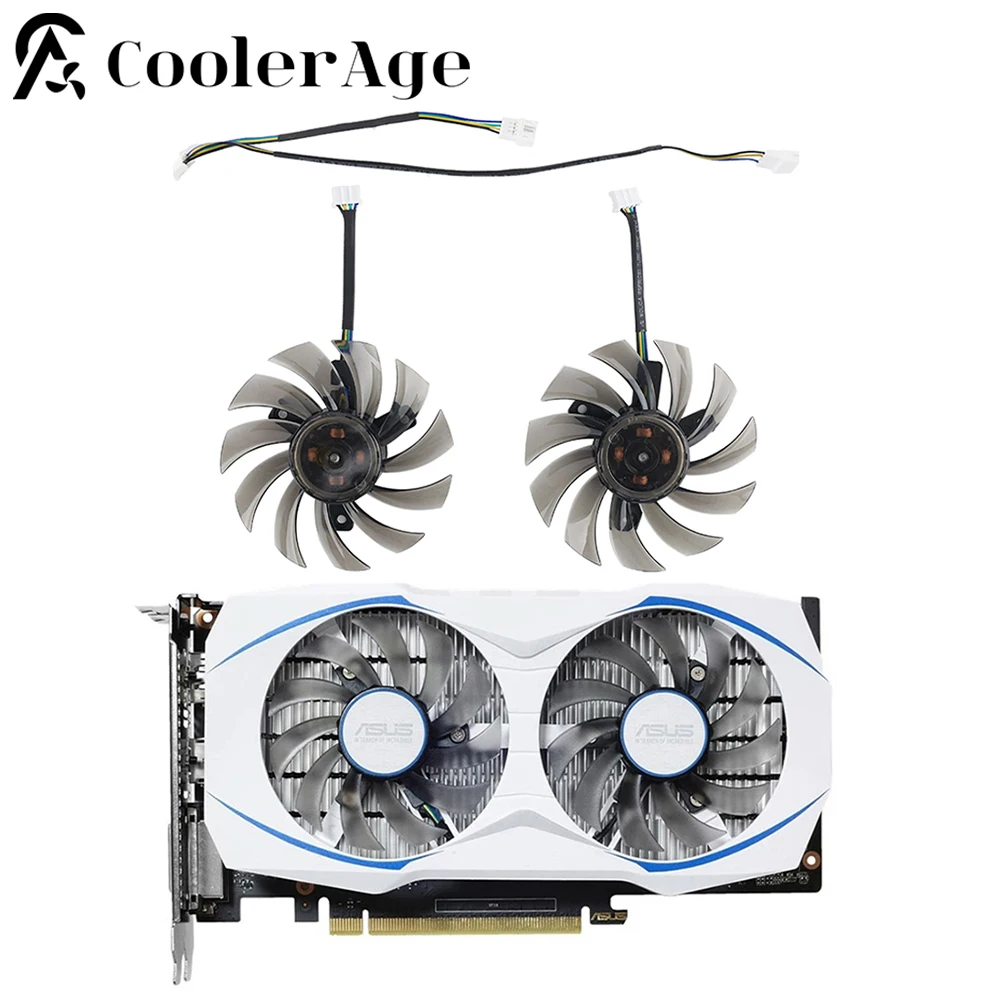 Sostituzione Della Ventola Della Scheda Video Per Asus Gtx 1050 Ti 760 660 Ti R7 260X 75Mm Pld08010S12H Sostituzione Della Scheda Grafica Ventola Di R