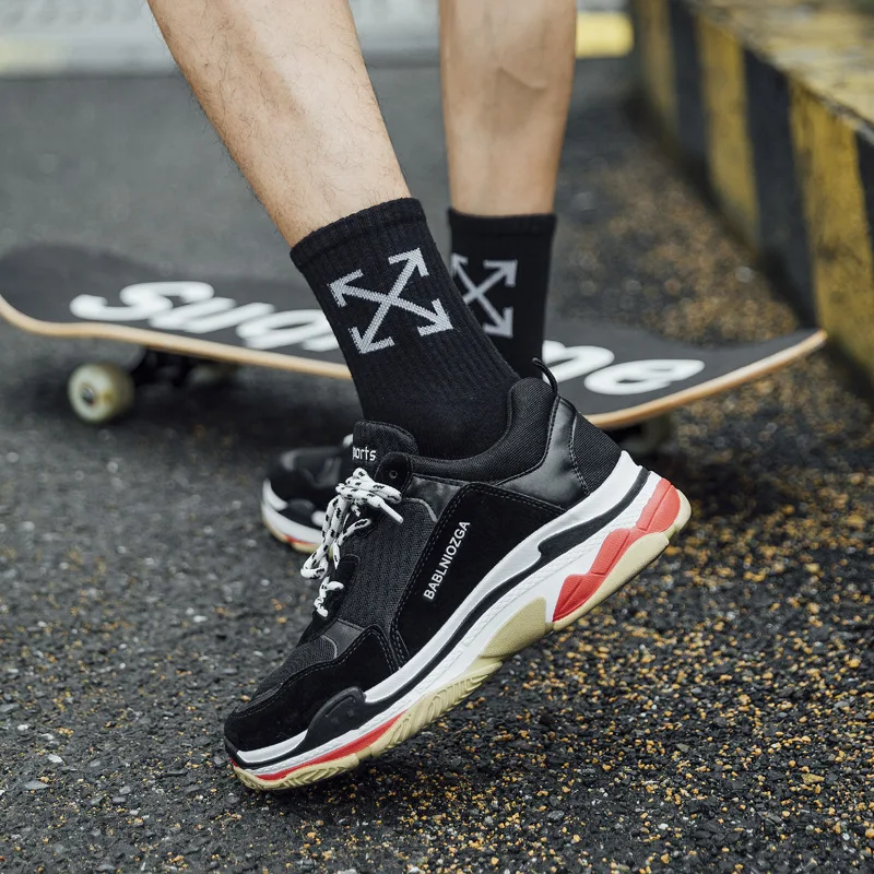 5Pairs Socks Men Soccer Socks Men Road Bicycle Football Socks Socks Sweat Absorbent Breathable Compression