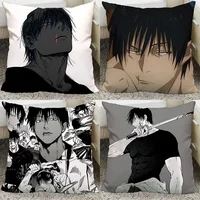 Anime Jujutsu Kaisen Toji Fushiguro Pillow and Pillowcase Double Sided Pattern Throw Pillows 40x40cm 2