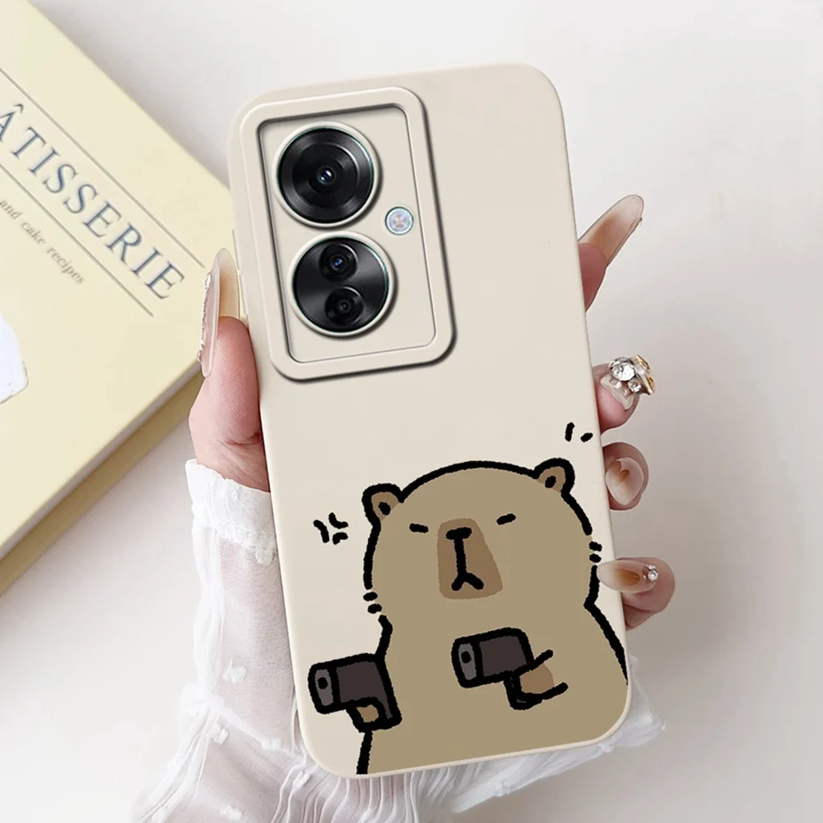 Stylish Painted Soft Silicone Back Cover - Lens Protective Case