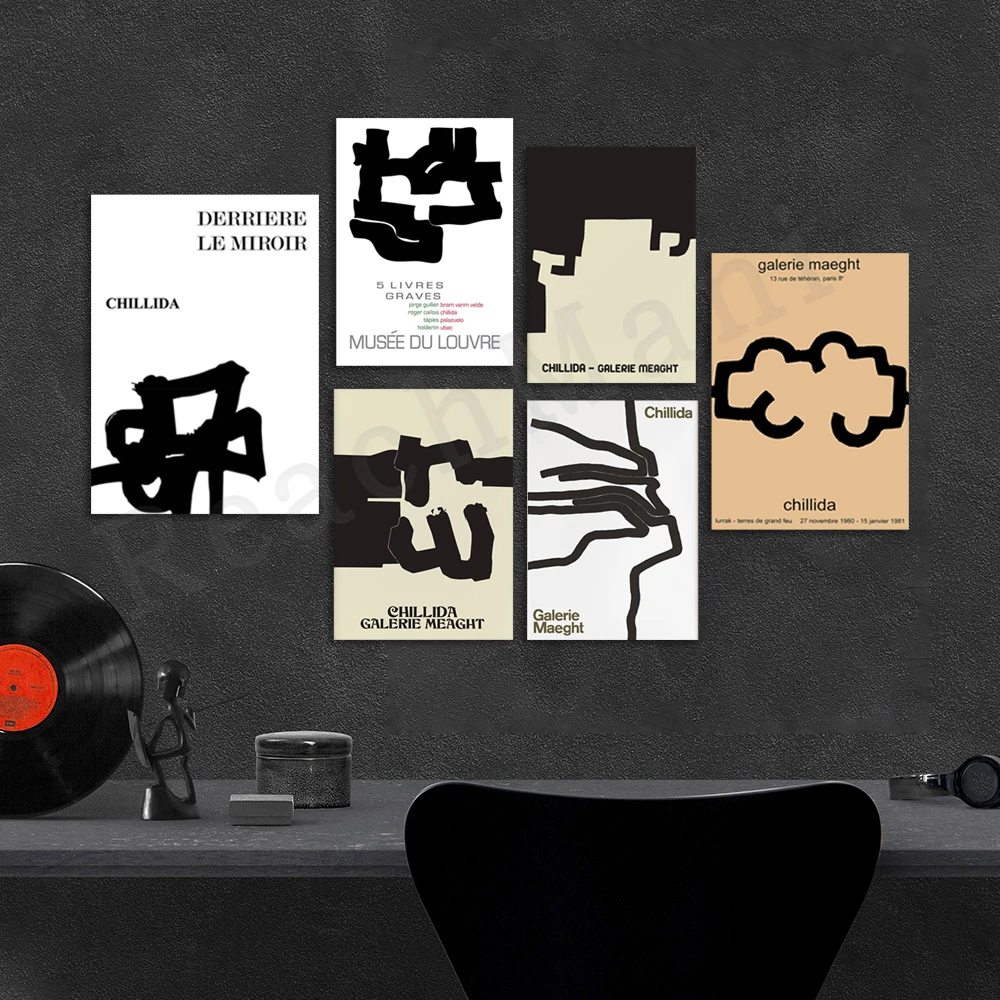 Eduardo Chillida - Galerie Maeght Exhibition Poster -Modern