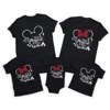 2024 Disney Trip Mickey Minnie Mouse Family Matching Shirts Cotton Dad Mom Bro Sis Kids T Shirt Baby Rompers Matching Clothes 1