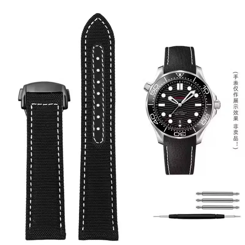 Premium Canvas Nylon Watchbands - Stylish and Durable with Multiple Size Options