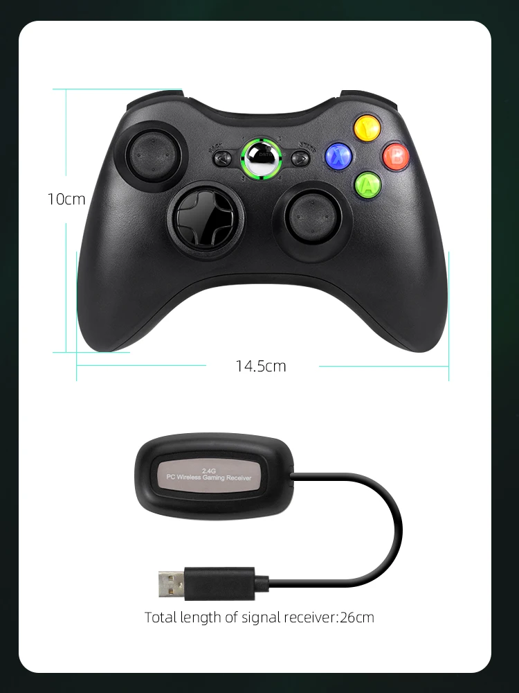 Xbox 360 PS3 PC  е  Ʈѷ,   ܼ, 3D Ŀ ̽ƽ  ڵ ׼, 2.4g