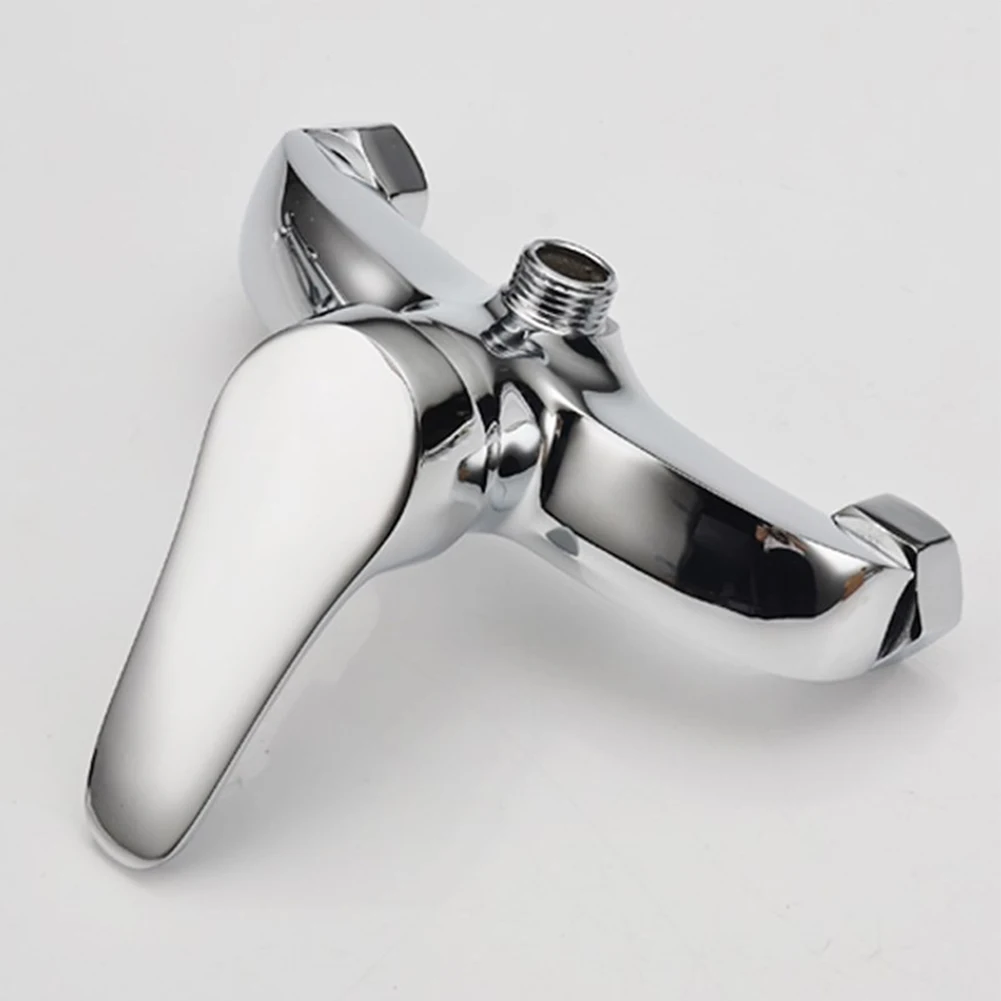 

Polished Chrome Finish Wall Mounted Bathroom Bathtub Shower Tap Mixer Faucet Hot Sale Zinc Alloy Single Handle Bathroom Bathtub