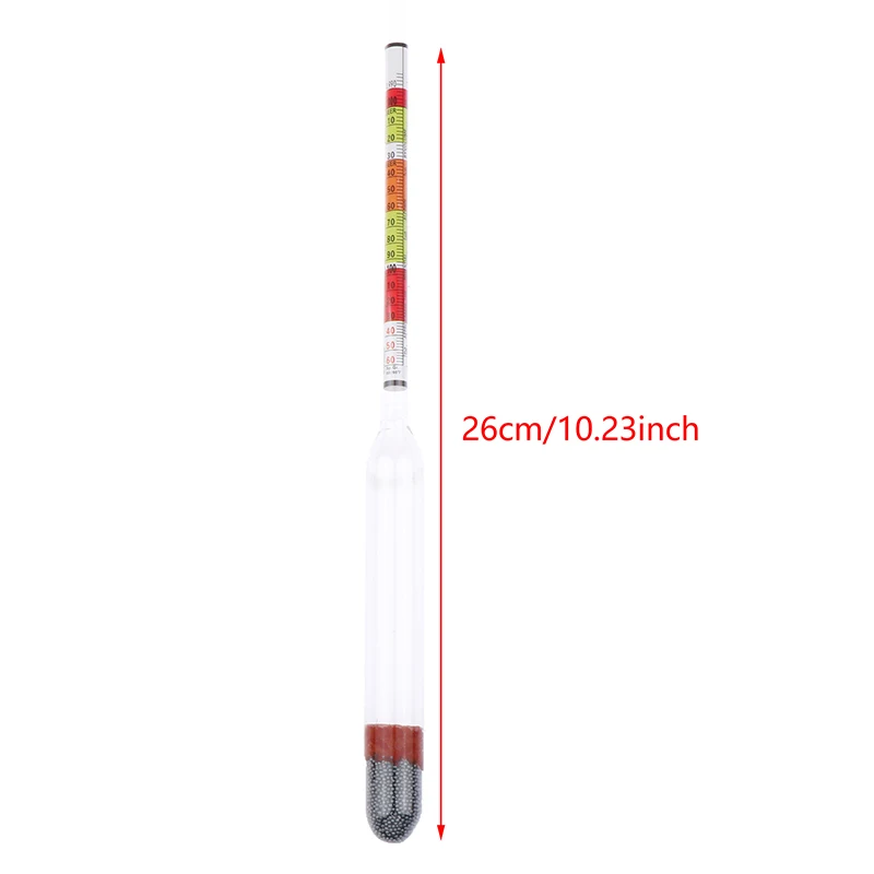 Triple Scale Hydrometer For Home Brew Wine Beer Cider Alcohol Testing 3Scale Hydrometer Wine Sugar Meter Gravity ABV Tester 1PC alcohol meter