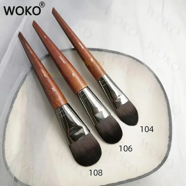 M108 106 Flat Foundation Brush BB Cream Blender Concealer Foundation Liquid Brush Large Foundation Brush Cream Makeup Tools