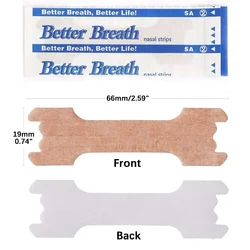 Breathe Easy Nasal Strips - Stop Snoring & Improve Sleep - 100/200/300pcs - 100pcs (66x19mm)