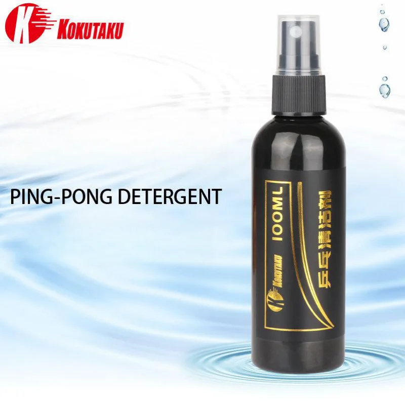 KOKUTAKU Professional Table Tennis Rubber Cleaner Liquid Spray 100ml Ping Pong Racket Care Accessories