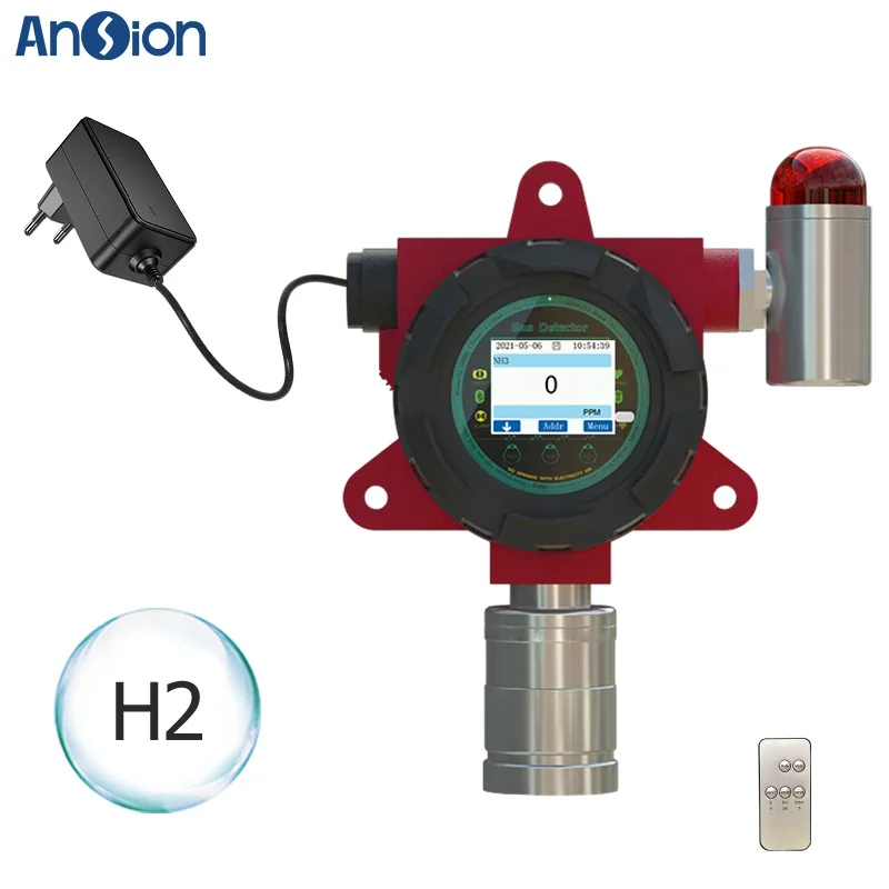 Fixed Hydrogen Detector Industrial H2 Gas Detector 0-100%LEL, 4~20mA RS485 Output Signal CE ATEX Approval