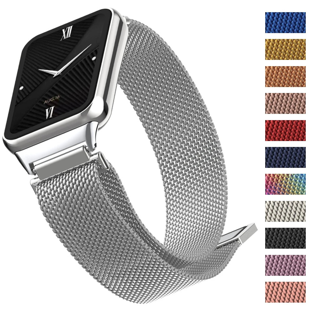 

Milanese Loop Metal Strap for Xiaomi Mi Band 8 Pro Stainless Steel Quick Release Correa Magnetic Bracelet MiBand 8Pro Accessorie