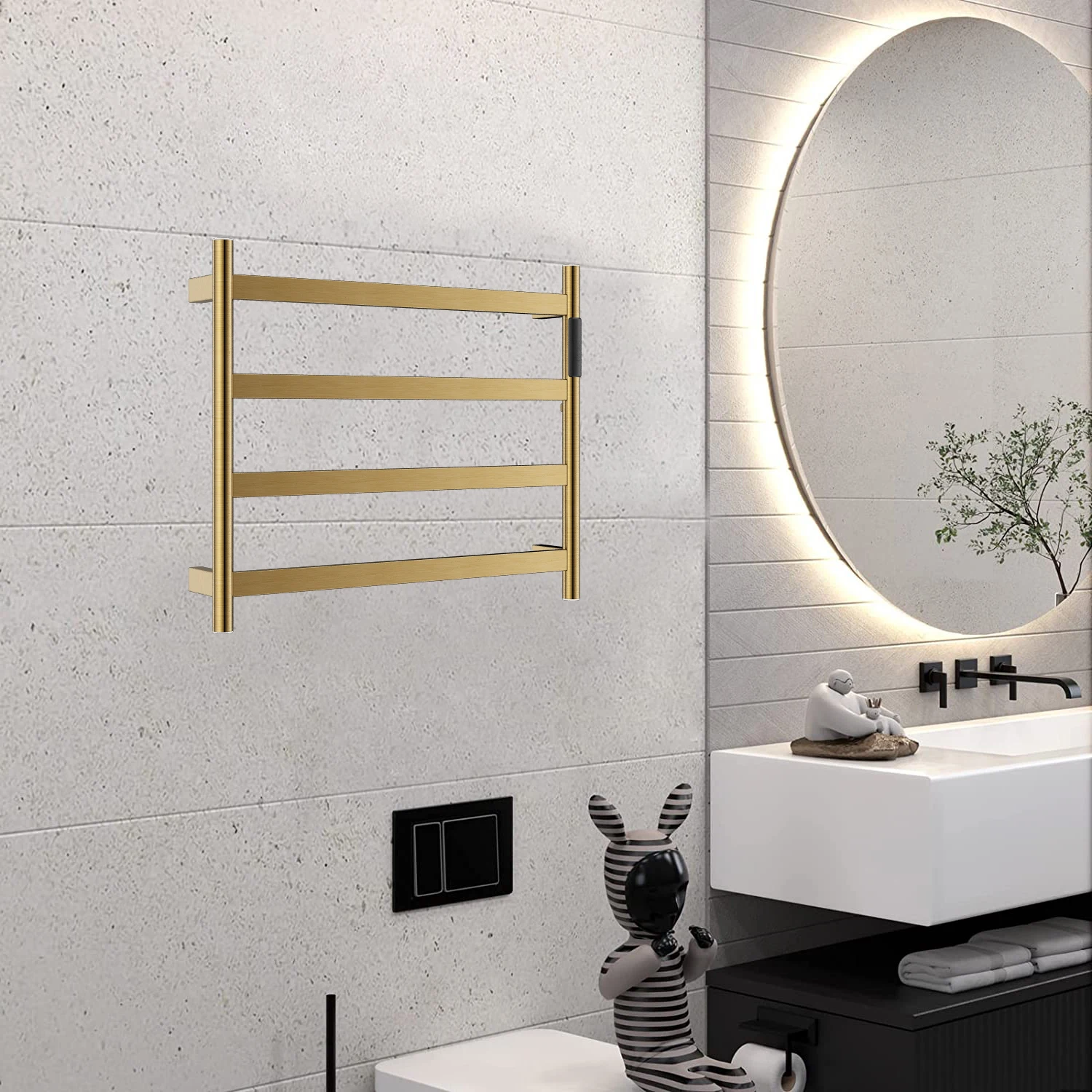 Bathroom Heated Towel Rack Towel Warmer Wall Mounted hot Towel Warmers images - 6