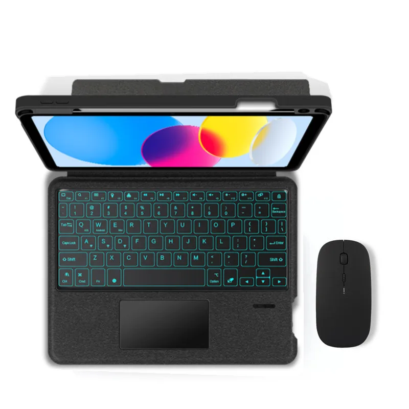 

Magnetic Keyboard Case For iPad 10 2022 Cover For iPad 10th Gen 10.9'' Tablet Teclado Backlit Touchpad Magnetic Keyboard Mouse