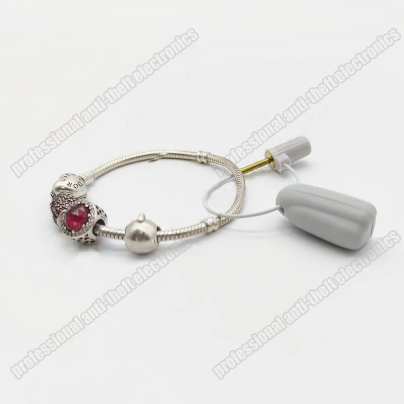 AM EAS hard tag 58KHZ jewelry hard tag with lanyard anti theft in supermarket and jewelry store 500pcs
