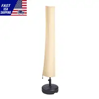 Patio Umbrella Cover for 7ft to 12ft Market Umbrellas, Water Resistant PU 2000mm, Outdoor Umbrella Cover with Zipper and Rod, Be 1