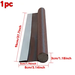 Under Door Seal Strip - Windproof, Noise - Reducing, Waterproof, and Insect - Resistant Barrier - 96cm (Brown)