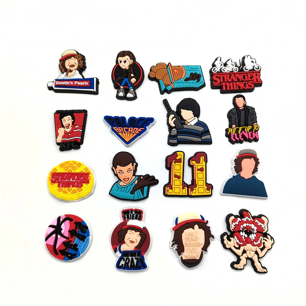 5/10pcs Stranger Things Themed Party Gifts Pvc Shoe Charms El Mike Will  Croc Jeans Shoe Accessories Croc Decorations Kids Gift - Party & Holiday  Diy Decorations - AliExpress