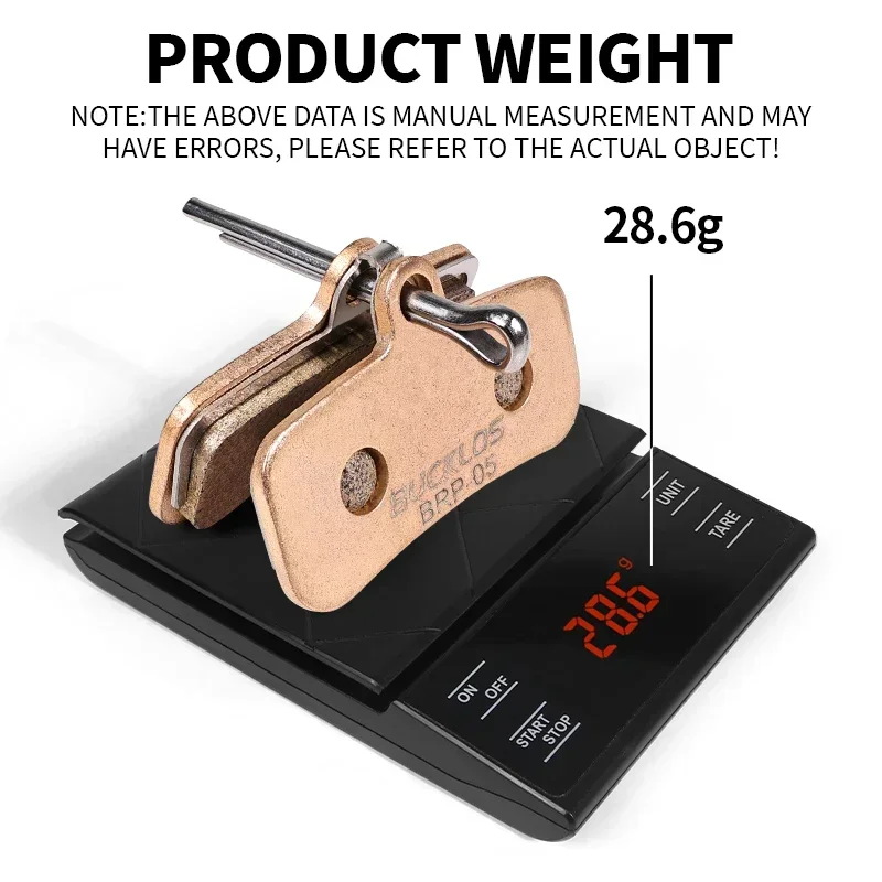 BUCKLOS Sintered-Metal MTB Brake Pads for D02S N03A Bicycle Hydraulic Disc Brake Pads Metallic Bike Pad Mountain Bike Part