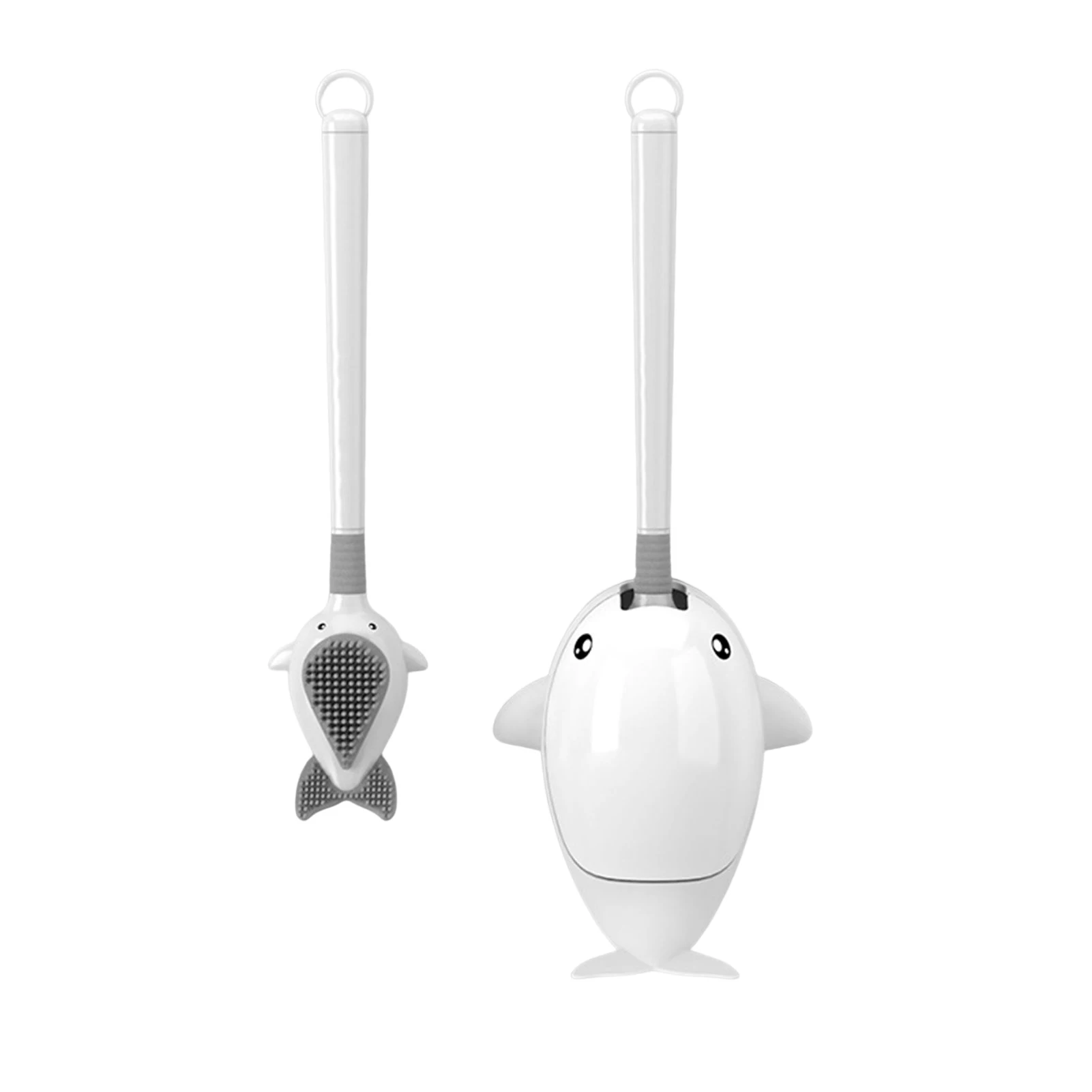 

Bathroom Toilet Brush Set Silicone Toilet Brush with Holder for Home Dormitory Bathroom Accessories