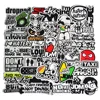 50pcs Funny JDM Styling Stickers Skateboard Luggage Bumper Bike Car Motorcycle Scooter Cool Decals Sticker Bomb Toy Waterproof 1