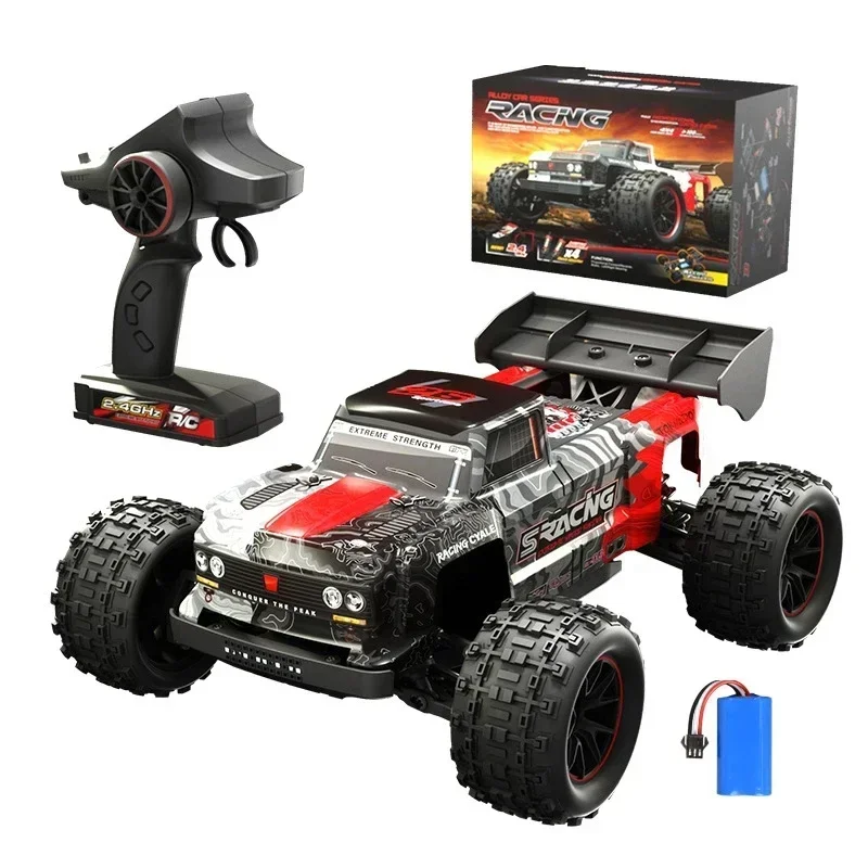 JJRC Q146 High-Speed Ample Power RC Racing Electric Four-Wheel Drive Alloy Off-Road Sports BigFoot Short Card Toy Christmas Gift 5