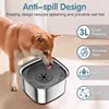 Stainless Steel Dog Drinking Water 3L Large Capacity Anti-splash Dog Water Food Bowl Non-Wetting Mouth Cats Bowl Dog Accessories 2