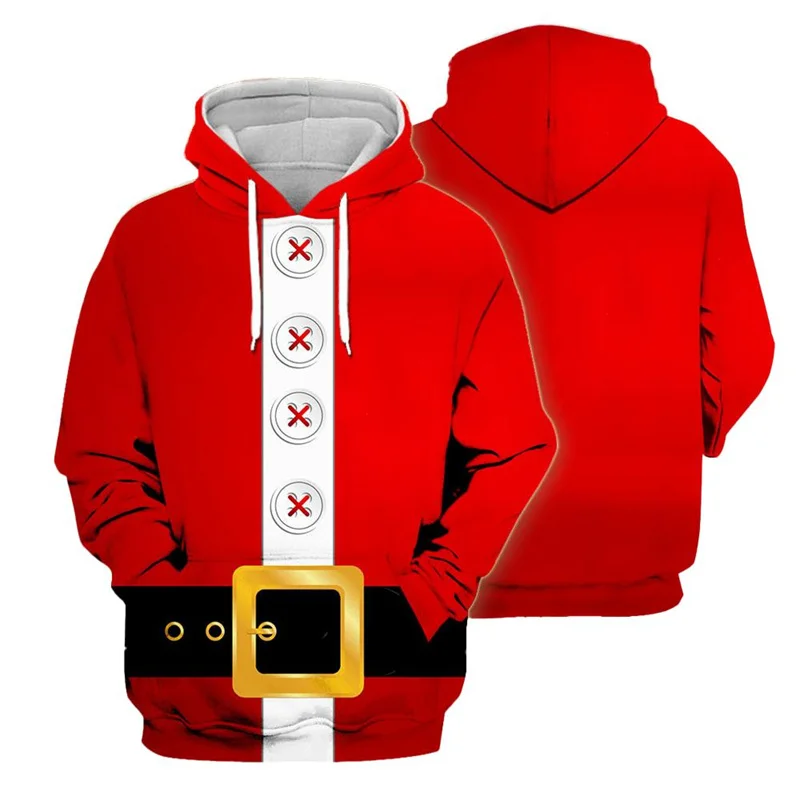 

New Winter 3D Merry Christmas Cosplay Printing Hoodies Forn Men Kids Fashion Funny Streetwear Hooded Hoody Harajuku Hoodie Tops