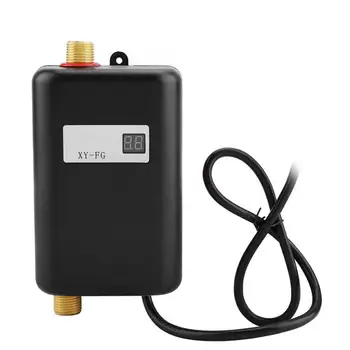 เครื่องทำน้ำอุ่นไฟฟ้าไร้ถังขนาด3000วัตต์หน้าจอแสดงผลอุณหภูมิแบบดิจิตอล LCD ให้ความร้อนกับฝักบัว220-240โวลต์50เฮิรตซ์ 10