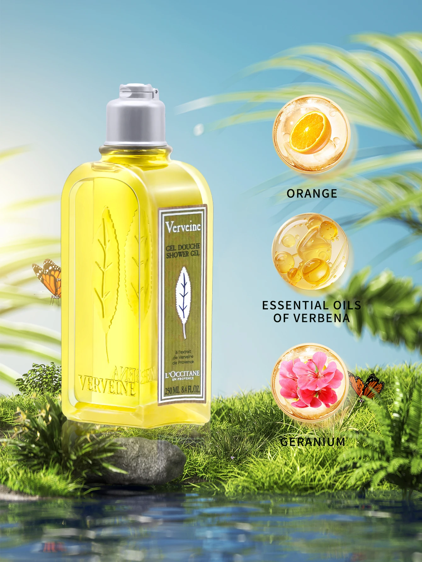 L'Occitane en Provence Verbena Shower Gel-8.4 FL.OZ./250ML