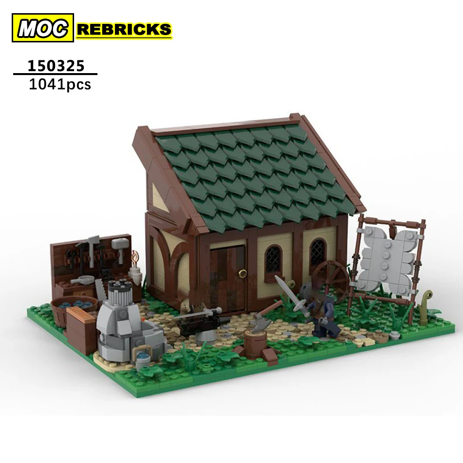 

Street View Series Medieval Casle House Building Block MOC-150325 Collection Experts High Difficulty Puzzle Brick Toy Xmas Gifts