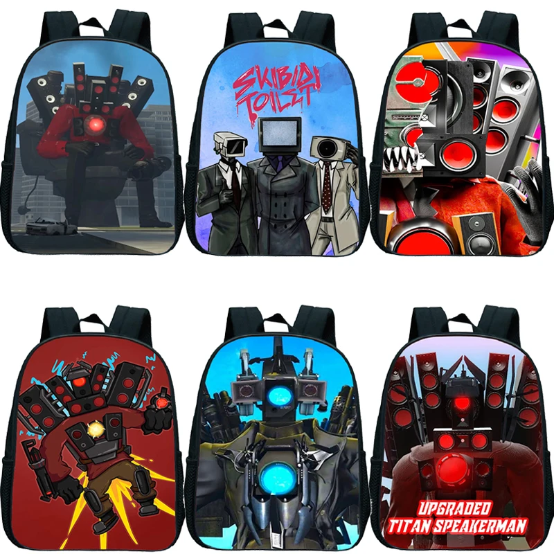 

Skibidi Toilet Titan Speakerman Children's Backpack Boys School Bag For Kindergarten Kids Backpack Girls Anime Small Backpack