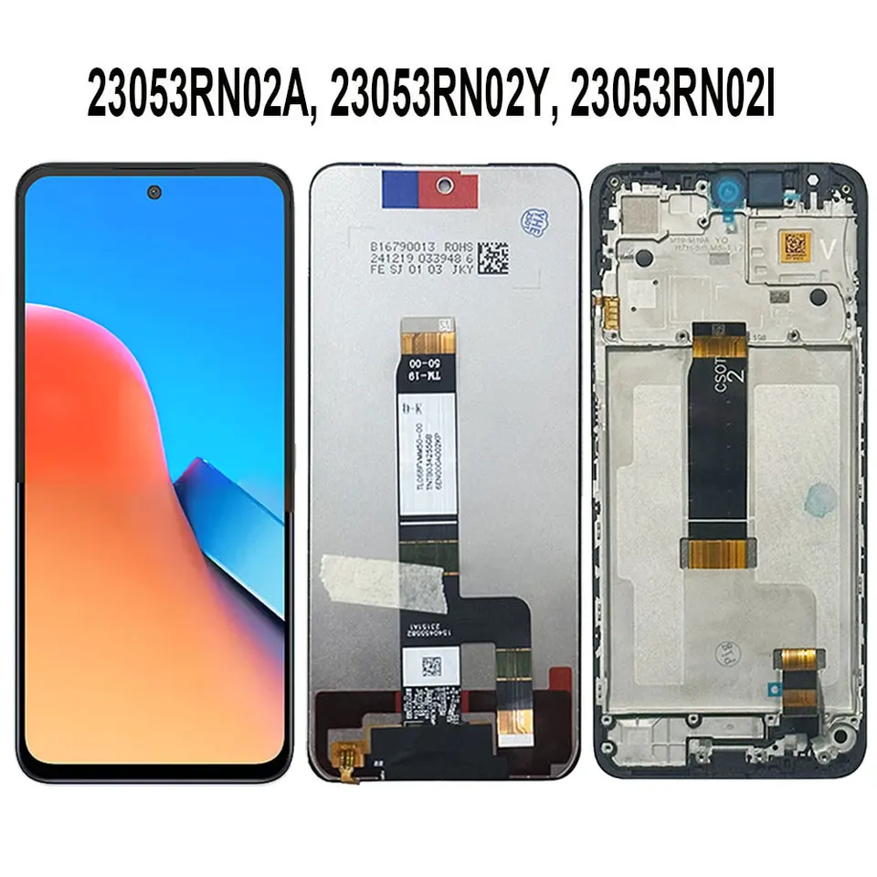 Écran LCD De Rechange Pour Redmi 12 4G/5G - 6,79 Pouces, Avec Cadre, écran Tactile, Réparation Téléphone - 6
