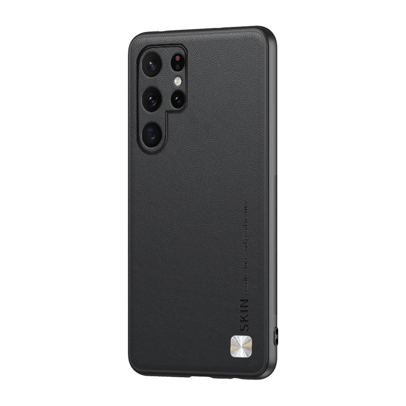 Coque de luxe en cuir et Silicone souple, étui antichoc pour Samsung Galaxy S22 Ultra S21 S20 FE S10 Plus A52 A53 5G_voghion.com