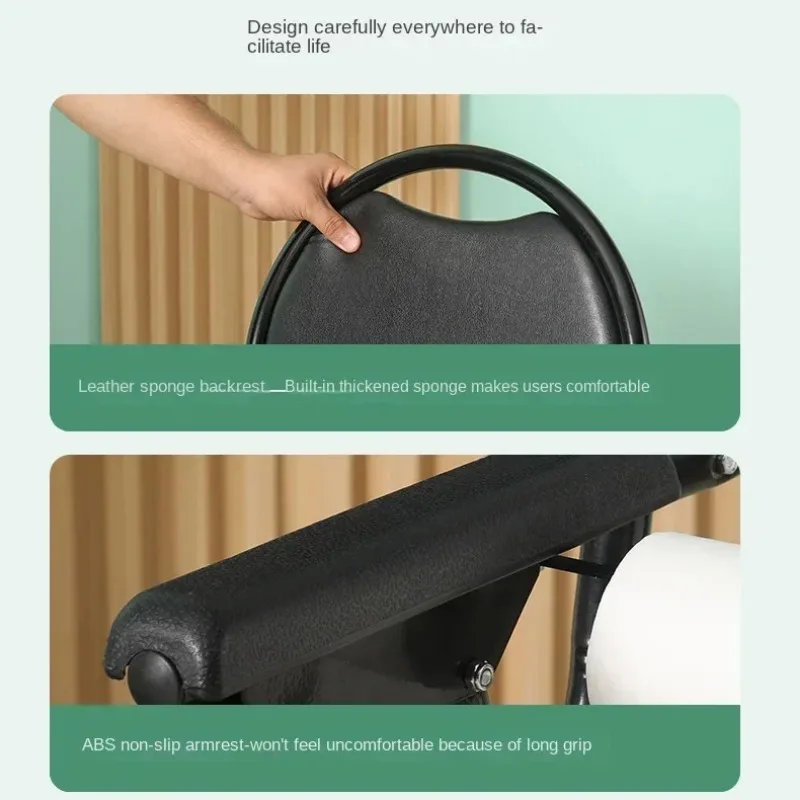 Foldable Toilet Seat Chair Adjustable Soft Adult Commode Heavy Portable Duty For Elderly Pregnant No-Slip Feet Removable