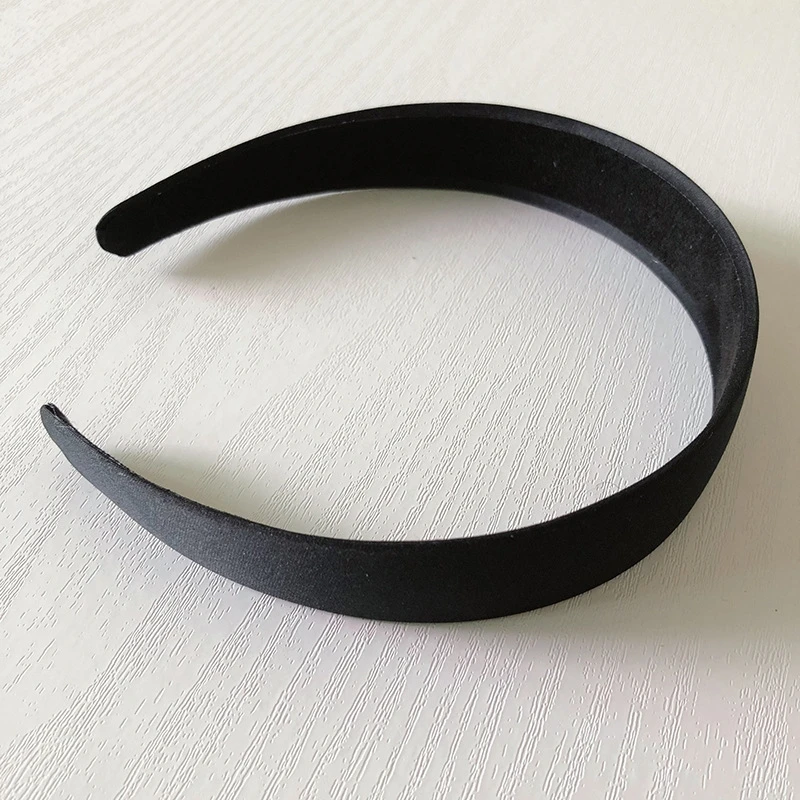 2 stücke 2.5/3cm matte Satin Stirnbänder für Frauen breite rutsch feste Stirnband Mädchen einfache Mode Haar bänder DIY Haarband Haarschmuck – Detail 10