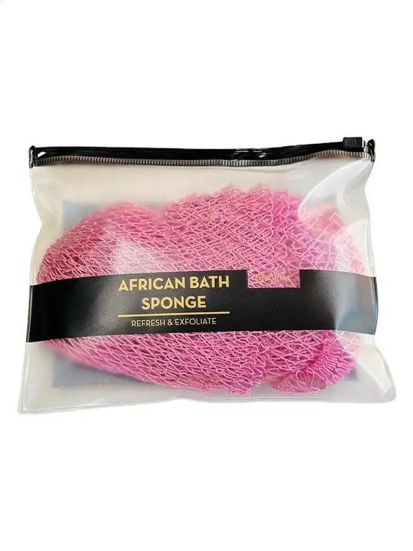 Bath Sponges For Shower Colorful Washcloth Body Exfoliator Shower Accessories Long Net Shower Body Scrubber African Scrubbing